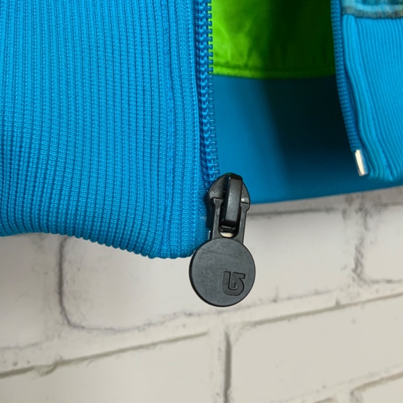 BURTON Starr Plaid Hooded Vest, Women's XL DryRide Aqua Lime  Zip Hoodie - Picture 9 of 16